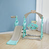 2-in-1 Kids Slide and Swing Climber Set Toddler Baby Swing Seat with Story&Music