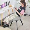 4Pcs Plastic Cushioned Chairs Accent Desk Chairs Home Restaurant Dining Chairs