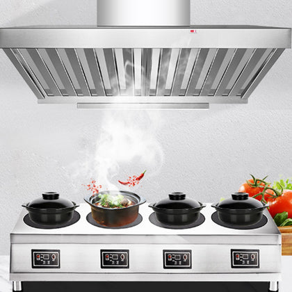 6x Canopy Grease Baffle Filter Stainless Steel Kitchen Extraction Hood 495x495mm