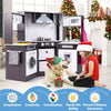 Kids Corner Kitchen Playset Toy Toddlers Wooden Play Kitchen Cooking