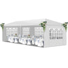 3*9m 5-Sided Iron PE Cloth Spiral Pipe Pergola Canopy Patio Gazebo Play Tent