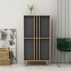 Retro Modern Tall Sideboard/Cabinet Finished in Anthracite Grey