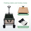 Folding Camping Table OutdoorGarden TrolleyCart Wagon Truck Wheelbarrow Shopping