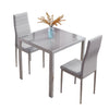 Muti Types Dining Table Kitchen Room Glass Top Metal Frame Table Desk Only Table