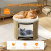 2-Level Cat House Pet Cat Bed Bunk Sleeping Snuggle Condo House Fluffy Cushion