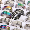 100pcs Stainless Steel Rings Mixed Styles for Men & Women