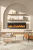 LED Fireplace Media Wall Fire Wall Mounted / Standing Electric Heater 40inch UK