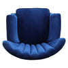 Upholstered Retro Velvet Wing Back Chair Chesterfield Queen Anne Sofa Rivets Arm