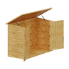 Triple Wheelie Bin Storage Wooden Garbage Bin Shed Outdoor Garden Store Cover