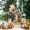 Rustic Triangle Wedding Arch Thicken Wooden Backdrop Stand Wedding Arbor Frame