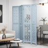 COSTWAY 4-Panel Wooden Room Divider 165cm Folding Privacy Screen
