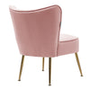 Scallop Back Armchair Cocktail Sofa Accent Seat Living Bedroom Cafe Lounge Sofa