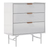 White Chest of Drawers 3 Drawers Bedroom Furniture Bedside Table Wardrobe Desk