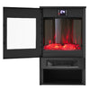 WiFi Freestanding Electric Fireplace Fire Flame Effect Heater Log Burner Stove