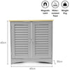 Grey Bathroom Under Sink Cabinet Basin Vanity Unit Cupboard Storage 60*60*30