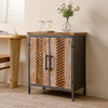 Wooden Sideboard Cabinet 2 Door Storage Cupboard Living Room Hallway Shelf Unit