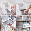 Stackable Folding Wardrobe Organiser Shelf Rack Pantry Closet Storage Box Drawer