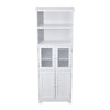 Bathroom 64'' Tall Cabinet Storage Cupboard Tallboy Free Standing Wood Furniture