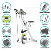 Indoor Cardio Folding Magnetic Exercise Bike Workout LCD Monitor Adjustable Seat
