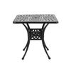 Garden Hollow Top Design Side Table with Parasol Hole Cast Aluminum Dining Table