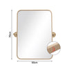 Wall Mirror Bathroom Bedroom Decorative Framed Vanity Mirror Home Office Chic