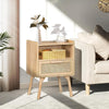 Rattan Bedside Cabinets With Natural Cane Side Tables For Living Room Bedroom