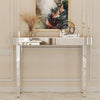 UK Modern Mirrored Glass Console Table Glam Dressing Table Bedroom Make-Up Table