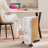 7 Fin Oil Filled Radiator Electric Portable Heater 3 Heat Thermostat Column UK