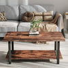 Rectangle Coffee Table Side End Desk Shelf Industrial Living Room Office Unit UK