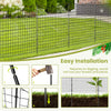 Rustproof Powder-Coated Metal Fence Flower Edging Fence-Black