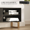 TV Unit, TV Stand Cabinet with Shelves and Storage Cupboard, Black