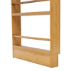5 Tier Wall Mounted Storage Shelf Bookshelf Magazine Rack Bamboo Wood Shelf Unit