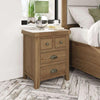 Holcombe XL Bedside Cabinet Nightstand Side Table 4 Storage Drawers Solid Wood