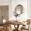 French Style Round Wall Mirror Wall Mounted Bathroom Mirror Hotel Dressing Table