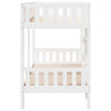 Bunk Bed White 90x200 Solid Wood Pine C1Q1