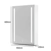 Bathroom Mirror with Shaver Socket Demister LED Illuminated Lights Touch Control