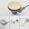 Gold LED Stainless Steel Kitchen Sink Set Single Large Bowl Inset Waterfall Tap
