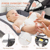 4 in 1 Portable Baby Playard Foldable Newborn Nursery Center w/Bassinet-Grey