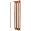 PVC Folding Concertina Door Gloss Sliding Door Panel Washable Bi Divider Screen