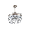 UK 42'' LED Invisible Ceiling Fan Light Colour Changing Chandelier Lamp w/Remote