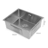 Large Super Deep Single Bowl Square Stainless Steel Kitchen Sink Gctdpvpdnclshif