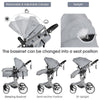 2 in 1 Baby Stroller High Landscape Convertible Bassinet Pram Foldable Pushchair