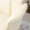 360°Swivel Recliner Chair with Footstool Recliner Armchair Reclining Chair Beige