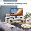 3PCS Modern TV Console Stand Entertainment Center Free Combination Bookcase