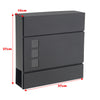 Wall Mounted Parcel Post Box Mailbox Large Steel Lockable Outside Letter w/ Keys
