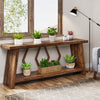 180 cm Long Sofa Table for Living Room, 2-Tier Narrow Console Table with Storage