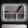 Modern Makeup Mirrors LED Lighting Rectangle Bathroom Mirror Anti-Fog Wall Mount