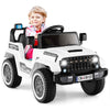 Chic 12V Kids Ride on Car Battery Powered Electric Jeep w/ Soft Start White