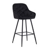 2 PCS Bar Stools Velvet Padded Seat ＆ Armrest Salon Lounge chairs Luxury Kitchen