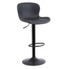 Ralex-chair Bar Stool, Barstools Height Adjustable Made of PU Leather, Black